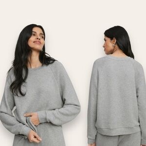 Jenni Kayne Saturday Sweatshirt French Terry Classic Grey Small Women’s